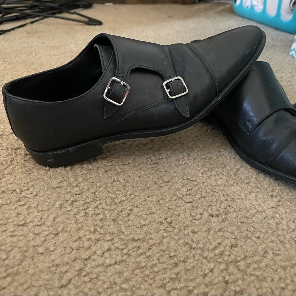 Frank Wright Pointed Toe Two Strap Monk Shoe - image 1